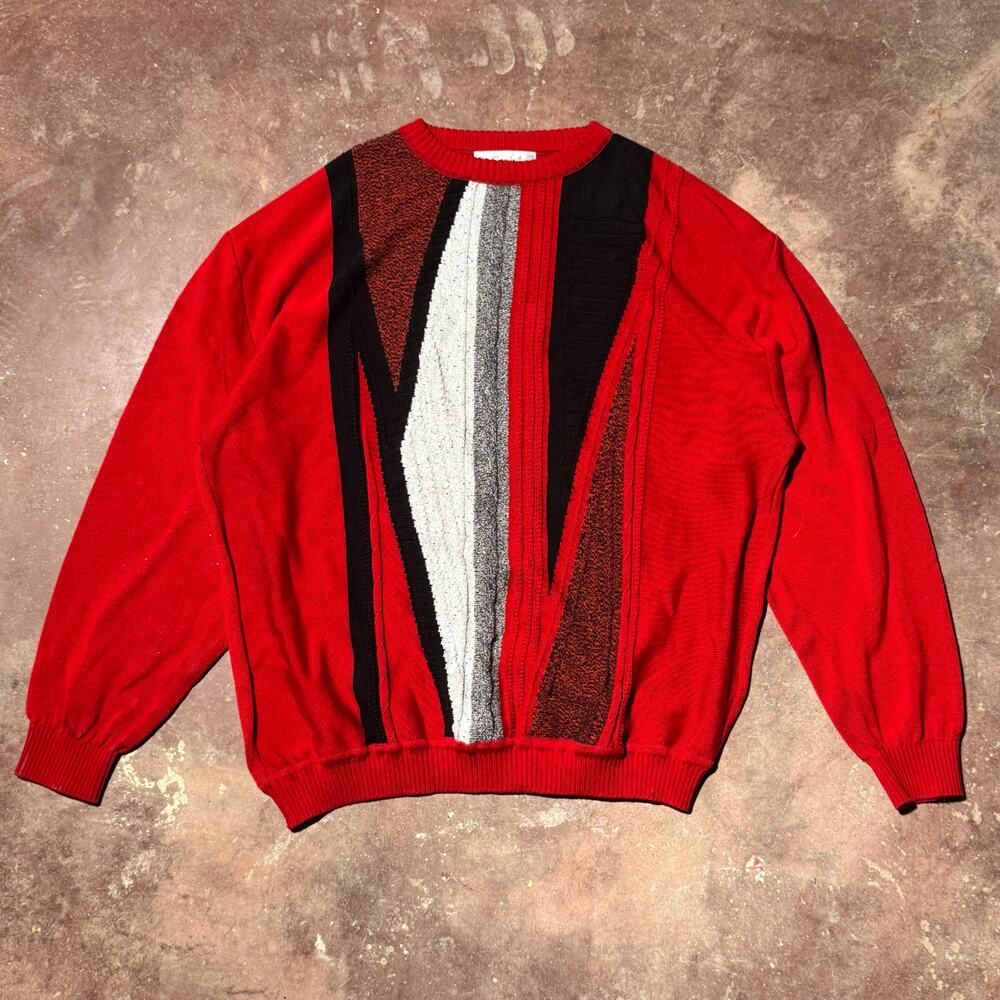 1990s St. Croix Red Knit Sweater